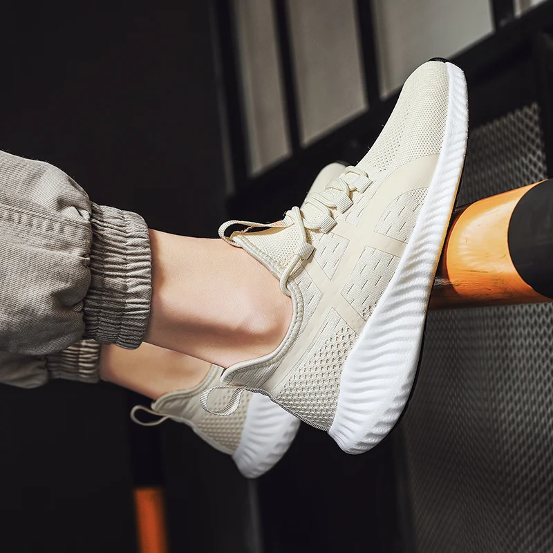 Casual Shoes Man Fashion Men Leisure Shoes Casual For Solid White Fashion Knitting Black Sneakers Spring Comfortable Breathable
Casual Shoes Man Fashion Men Leisure Shoes Casual For Solid White Fashion Knitting Black Sneakers Spring Comfortable Breathable