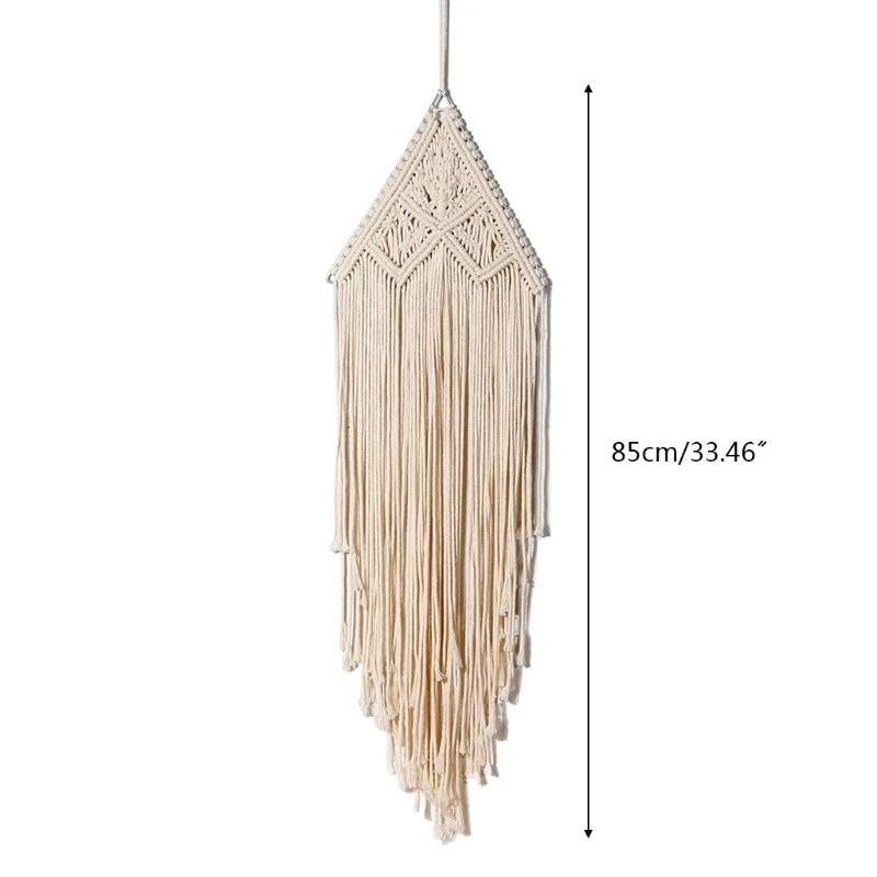 Nordic Macrame Woven Tapestry Boho Chic Bohemian Wall Hanging Pendant Crafts Cotton Rope Indoor Art Room Home Decortion
Nordic Macrame Woven Tapestry Boho Chic Bohemian Wall Hanging Pendant Crafts Cotton Rope Indoor Art Room Home Decortion