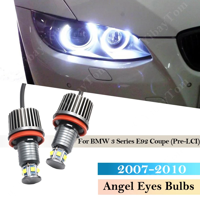 Light E81 E82 E87 E88 E 90 93 60 70 E71 E89 Headlight Angel eyes bulb For BMW 3 Series E92 Coupe Pre-LCI 2007-2010 LED 120W pair 
Light E81 E82 E87 E88 E 90 93 60 70 E71 E89 Headlight Angel eyes bulb For BMW 3 Series E92 Coupe Pre-LCI 2007-2010 LED 120W pair