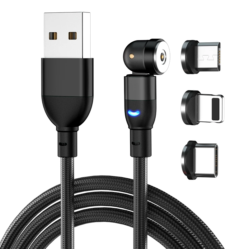 Moon Shape LED indicator Magnetic data cable 3 in 1 connectors for IOS ,Android and type C cell phone accessaries
Moon Shape LED indicator Magnetic data cable 3 in 1 connectors for IOS ,Android and type C cell phone accessaries