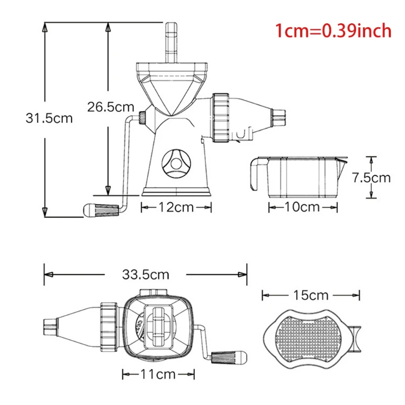 Kitchen Home Multiple Functions Mini Orange Juicer Lemon Watermelon Juicer Small Household Crank Single Auger Juicer
Kitchen Home Multiple Functions Mini Orange Juicer Lemon Watermelon Juicer Small Household Crank Single Auger Juicer