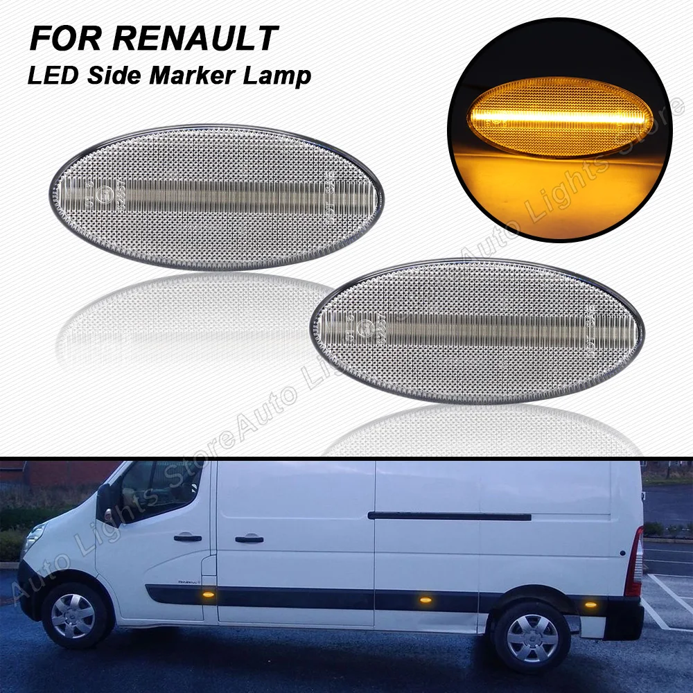 2PCS Turn Signal Light For Renault Master MK3 Van 2011 2012 2013 2014 2015 2016 2017 2018 2019 2020 2021 LED Side Marker Lamps
2PCS Turn Signal Light For Renault Master MK3 Van 2011 2012 2013 2014 2015 2016 2017 2018 2019 2020 2021 LED Side Marker Lamps