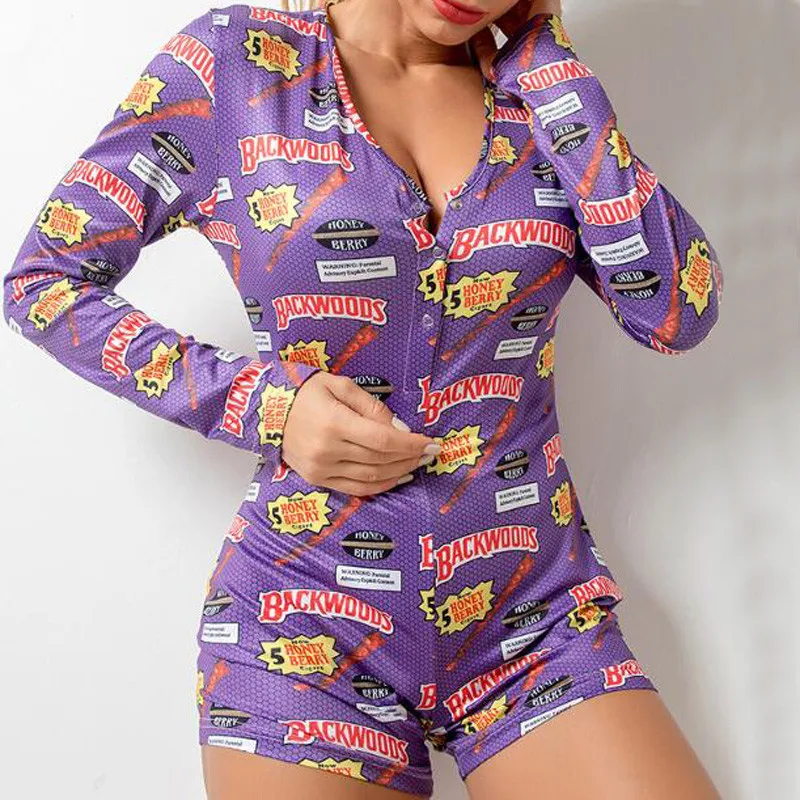 Kigurumi Single Breasted Backwoods Print Lingerie Onesies For Adults Christmas Sexy Sleepwear Short Romper Pajama Homewear
Kigurumi Single Breasted Backwoods Print Lingerie Onesies For Adults Christmas Sexy Sleepwear Short Romper Pajama Homewear