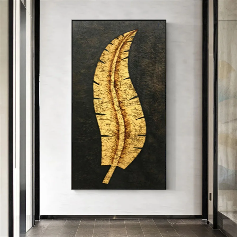 100% Handmade Large Long Retro Style Paint Black Gold Leaf Oil Painting Hand Painted Office Home Wall Art Textured Canvas Art
100% Handmade Large Long Retro Style Paint Black Gold Leaf Oil Painting Hand Painted Office Home Wall Art Textured Canvas Art