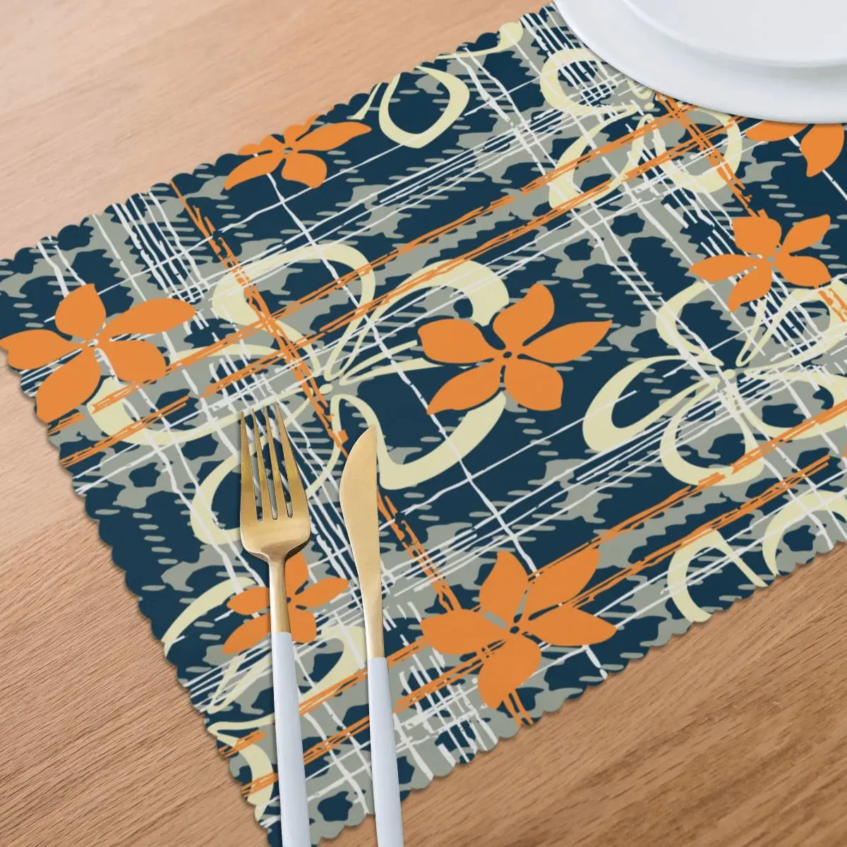 Placemat for dining table Hibiscus Tartan Heat-resistant Kitchen Dining 6 PCS Accessories
Placemat for dining table Hibiscus Tartan Heat-resistant Kitchen Dining 6 PCS Accessories