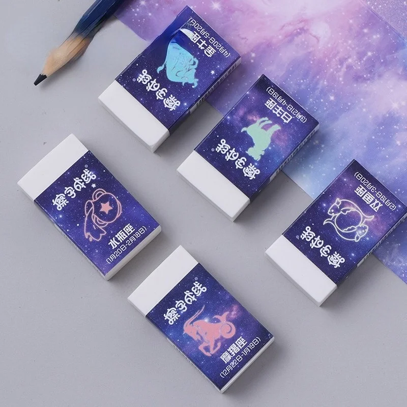 Kawaii Erasers Creative Twelve Constellations Eraser Novelty Prizes for Kids Cute School Supplies Stationery Accessories Random
Kawaii Erasers Creative Twelve Constellations Eraser Novelty Prizes for Kids Cute School Supplies Stationery Accessories Random