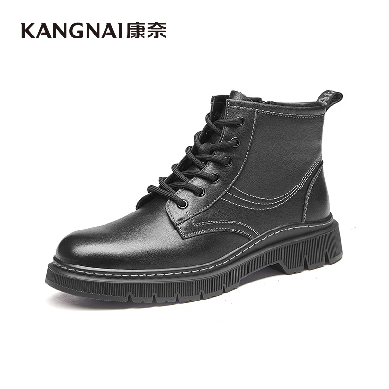 KANGNAI Men Martin Boots Genuine Leather Lace-Up Zipper Ankle Boots Fashion Male Winter Shoes
KANGNAI Men Martin Boots Genuine Leather Lace-Up Zipper Ankle Boots Fashion Male Winter Shoes