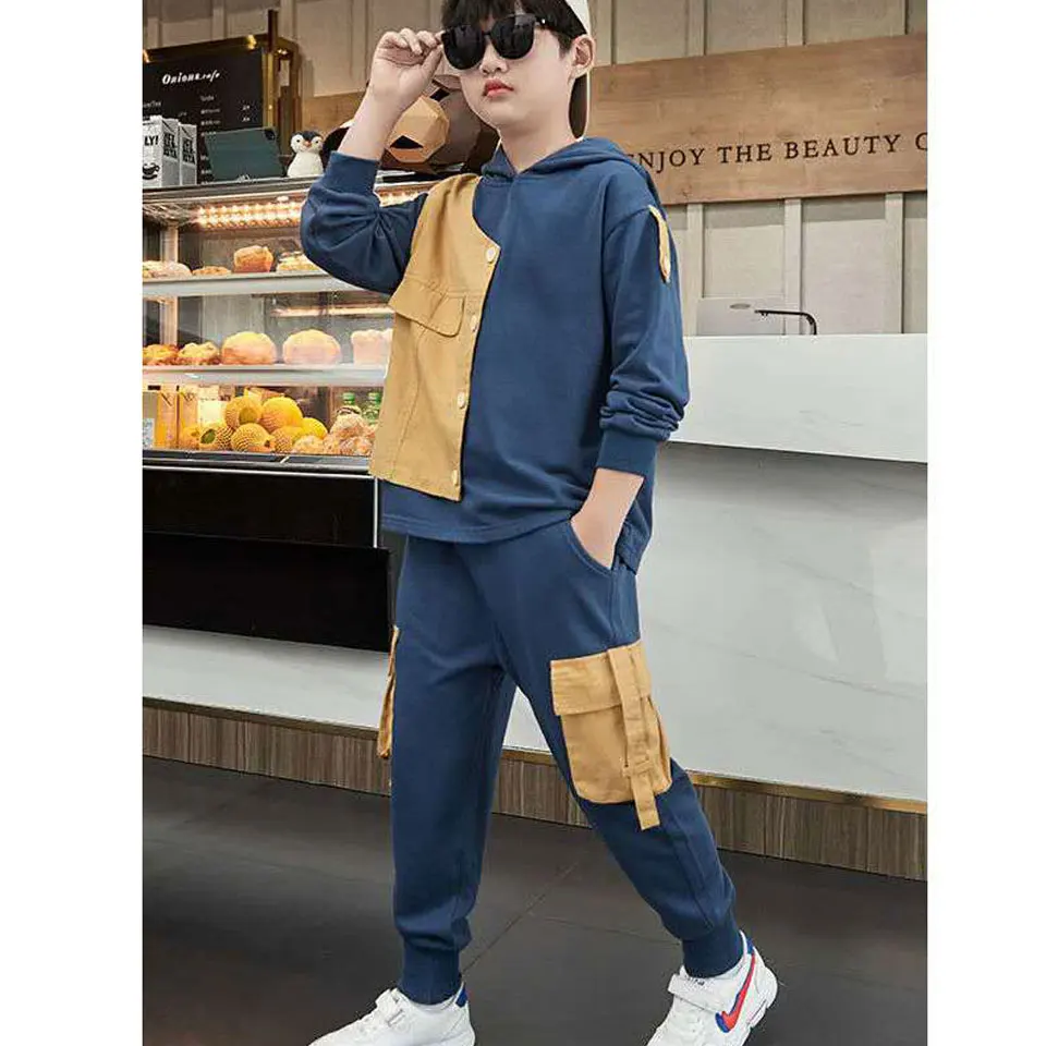 New Quality Spring Autumn Baby Boy Clothes Long Sleeve Hooded Sweatshirt +Pants 2 Pcs/set Casual Fashion Kids Boys Clothing Set
New Quality Spring Autumn Baby Boy Clothes Long Sleeve Hooded Sweatshirt +Pants 2 Pcs/set Casual Fashion Kids Boys Clothing Set