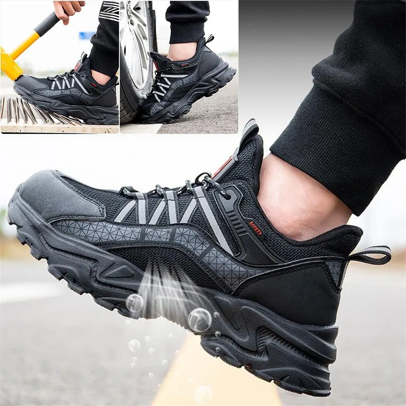 Мужские ботинки со стальным носком, Мужская непрокалываемая защитная обувь, легкие рабочие ботинки, Мужская Рабочая защитная обувь, рабочи...
Мужские ботинки со стальным носком, Мужская непрокалываемая защитная обувь, легкие рабочие ботинки, Мужская Рабочая защитная обувь, рабочи...