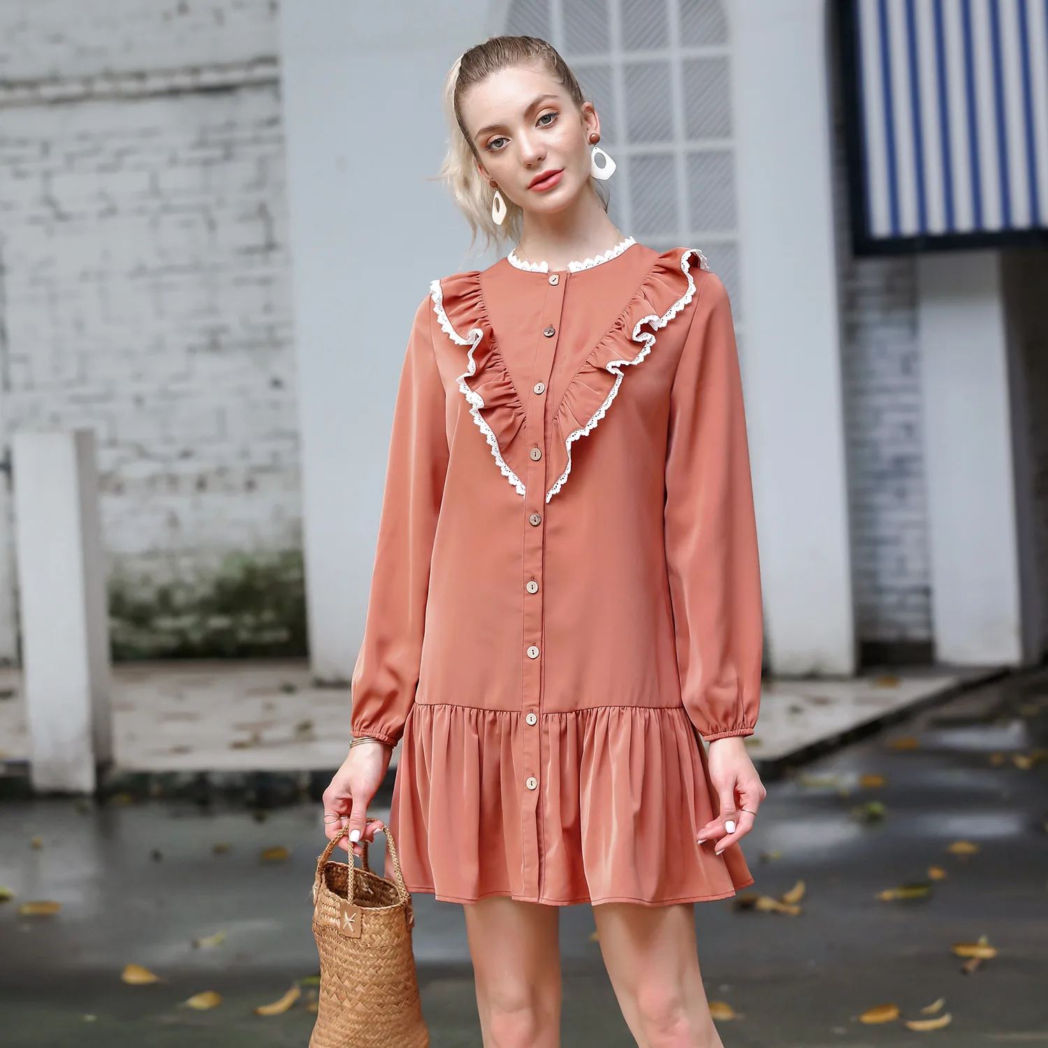 2020 Spring Autumn Women Mori Dresses for Girls O Neck Long Sleeve Sweet Preppy Style Casual Loose Dress Solid Color Vestidos
2020 Spring Autumn Women Mori Dresses for Girls O Neck Long Sleeve Sweet Preppy Style Casual Loose Dress Solid Color Vestidos