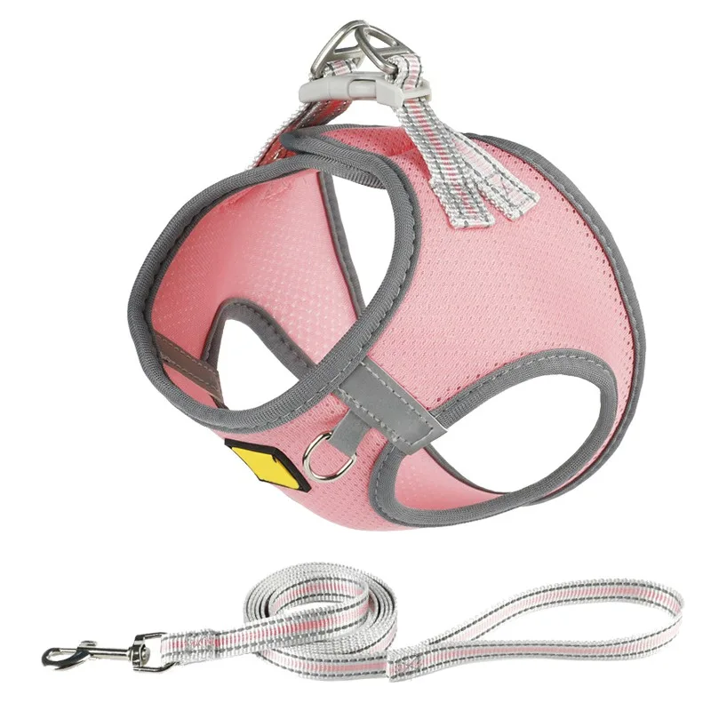 Reflective Pet Dog Harness And Leash Set Escape Proof Fashionable Mesh Cat Dog Walking Harness Leads Safety Night Harness
Reflective Pet Dog Harness And Leash Set Escape Proof Fashionable Mesh Cat Dog Walking Harness Leads Safety Night Harness