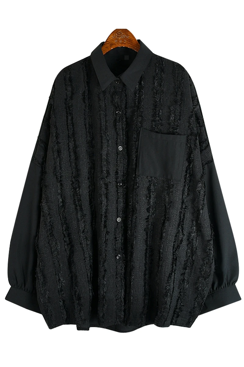 IEQJ 2021 new spring and summer turn-down collar batwing sleeves tassels single breasted loose wide shirt female top WP49901
IEQJ 2021 new spring and summer turn-down collar batwing sleeves tassels single breasted loose wide shirt female top WP49901