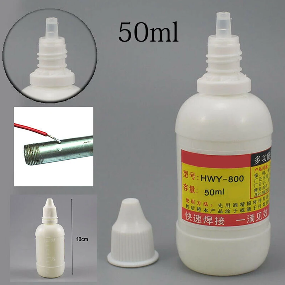 20ml/50ml Stainless Steel Liquid Flux Welding Solder Non-toxic Copper Paste Flux Liquid Solders HWY-800 Water Liquid Solders
20ml/50ml Stainless Steel Liquid Flux Welding Solder Non-toxic Copper Paste Flux Liquid Solders HWY-800 Water Liquid Solders