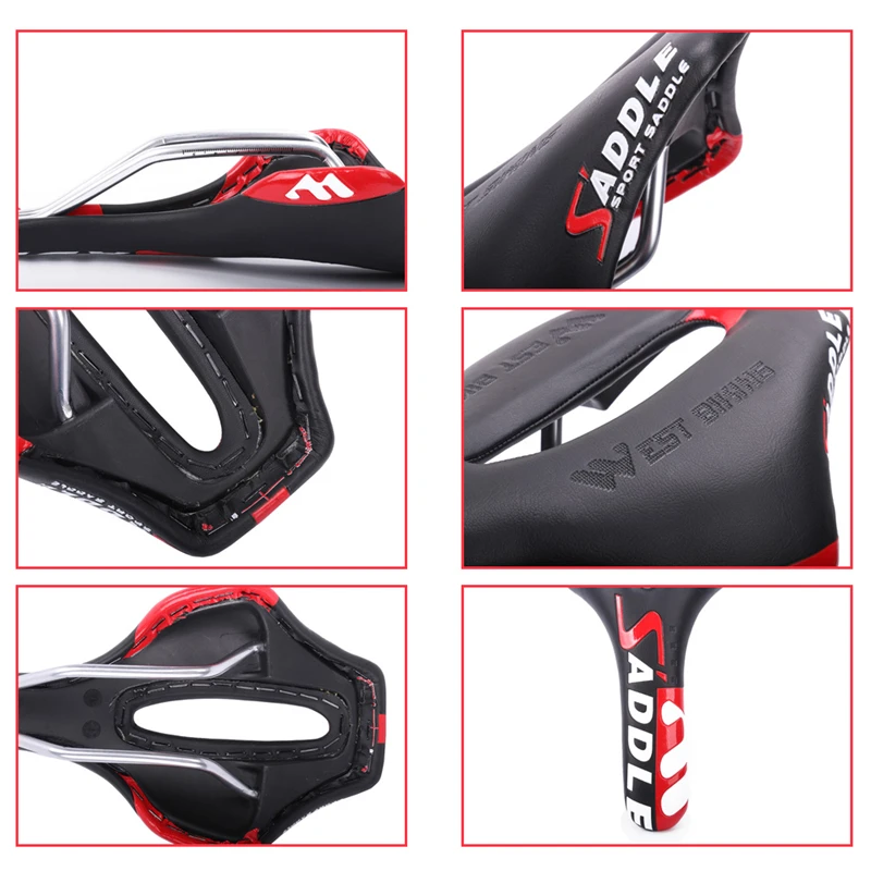 WEST BIKING Bicycle Saddle Skidproof Bike Saddle Seat Cushion MTB Hollow Road Mountain Red Cycling Bicycle Bike Saddle
WEST BIKING Bicycle Saddle Skidproof Bike Saddle Seat Cushion MTB Hollow Road Mountain Red Cycling Bicycle Bike Saddle