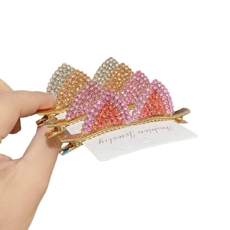 1 Pair Rhinestone Hair Clips Cute Crystal Cat Ear Hair Clip Women Girls Headwear Hairpins For Daily Party Decorations Wholesale
1 Pair Rhinestone Hair Clips Cute Crystal Cat Ear Hair Clip Women Girls Headwear Hairpins For Daily Party Decorations Wholesale