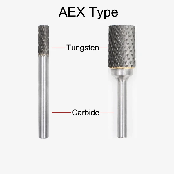 

AEX0616M06 4222 6mm AEX0820M06 4223 8mm AEX1020M06 4225 10mm Tungsten AEX Double Groove End Mill Cut Grinding Rotary Rasp File