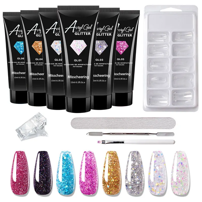 Glitter Gel Nail Polish Set Extension Builder Hybrid Varnish All For Manicure Nails Art Design Semi Permanent UV Extend Gel
Glitter Gel Nail Polish Set Extension Builder Hybrid Varnish All For Manicure Nails Art Design Semi Permanent UV Extend Gel