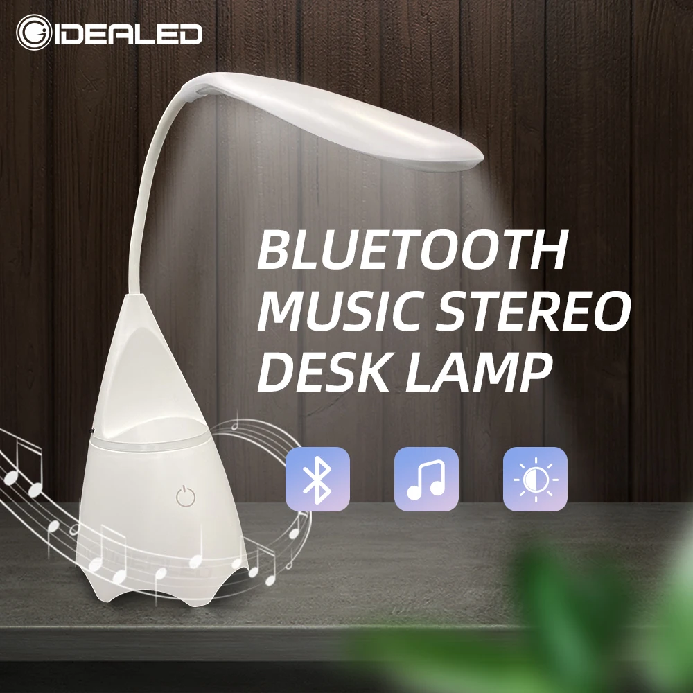 Touch Bluetooth Audio LED Dimmable Desk Lamp 3 Modes Rechargeable Bedside Table Light Phone Holder Foldable Indoor Lighting
Touch Bluetooth Audio LED Dimmable Desk Lamp 3 Modes Rechargeable Bedside Table Light Phone Holder Foldable Indoor Lighting