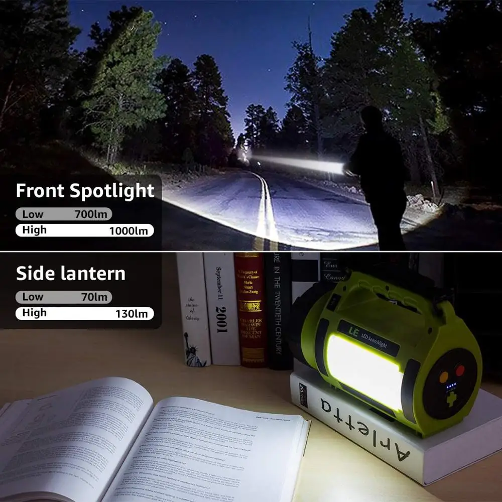 Powerful USB Rechargeable Work Light 3600mAh Power Bank LED Camping Light Waterproof Searchlight 5 Modes Emergency Light
Powerful USB Rechargeable Work Light 3600mAh Power Bank LED Camping Light Waterproof Searchlight 5 Modes Emergency Light
