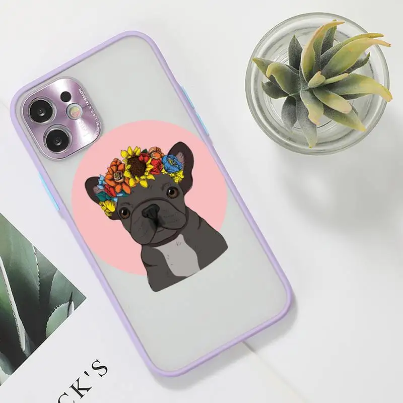 Hot French Bulldog Dog Phone Case For iPhone 12 11 Mini Pro XR XS Max 7 8 Plus X Matte transparent Purple Back Cover
Hot French Bulldog Dog Phone Case For iPhone 12 11 Mini Pro XR XS Max 7 8 Plus X Matte transparent Purple Back Cover
