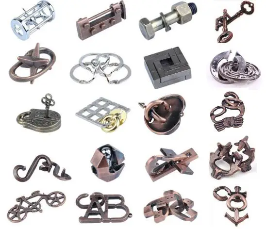 Classic Metal Puzzle IQ Test Magic Mind Brain Teaser Puzzles Baffling Game for Adults and Children
Classic Metal Puzzle IQ Test Magic Mind Brain Teaser Puzzles Baffling Game for Adults and Children