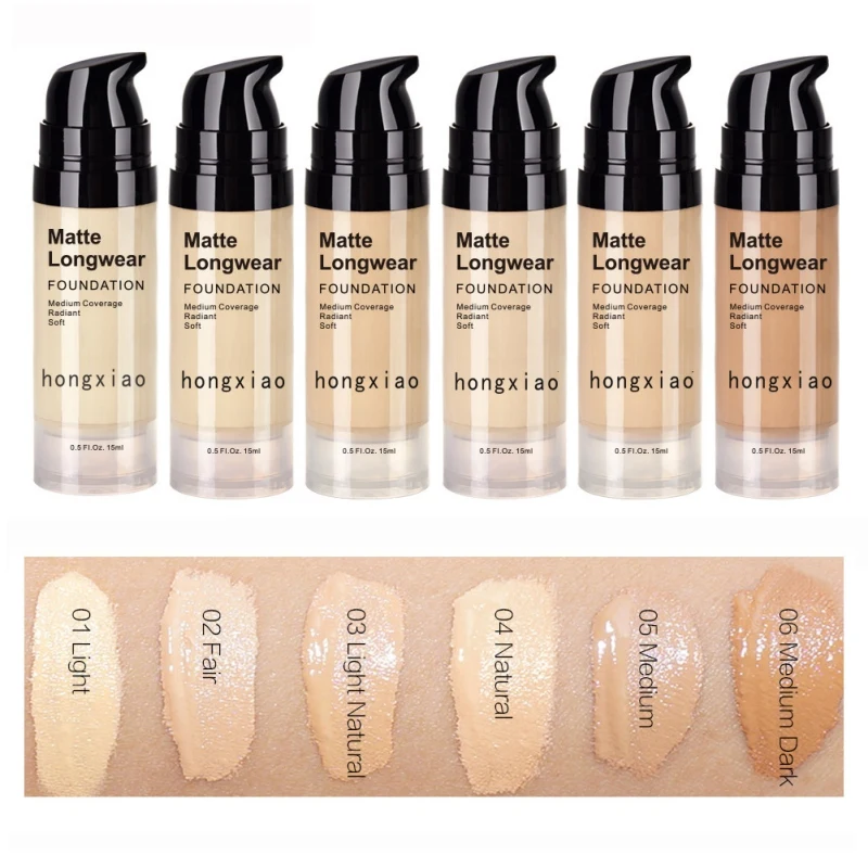 Matte Longwear Foundation Liquid Moisturizing Hide Pores Coverage Freckles Scars Brighten Skin Tone Makeup Foundation
Matte Longwear Foundation Liquid Moisturizing Hide Pores Coverage Freckles Scars Brighten Skin Tone Makeup Foundation