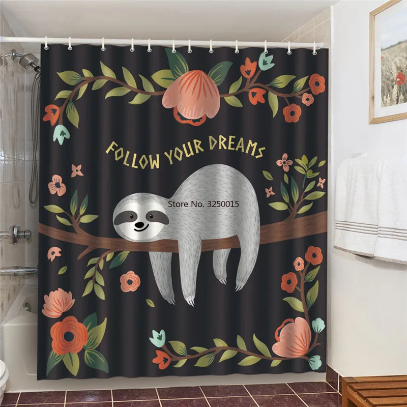 Nordic Cartoon Fox Printed Bathroom Decorative Bath Curtains Set Shower Curtains Bath Door Window Blackout Screen Large Size 180
Nordic Cartoon Fox Printed Bathroom Decorative Bath Curtains Set Shower Curtains Bath Door Window Blackout Screen Large Size 180