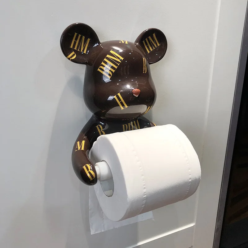 Creative light luxury violent bear roll paper tube kitchen bathroom wall hanging free punch multifunctional tissue towel rack
Creative light luxury violent bear roll paper tube kitchen bathroom wall hanging free punch multifunctional tissue towel rack