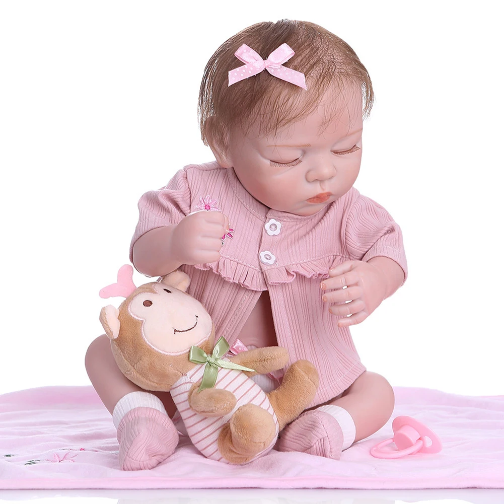 Flexible Silicone Reborn Doll Toy Baby Simulation Play House Game Toy Soft Clothes Doll Kids Toddler Supplies
Flexible Silicone Reborn Doll Toy Baby Simulation Play House Game Toy Soft Clothes Doll Kids Toddler Supplies