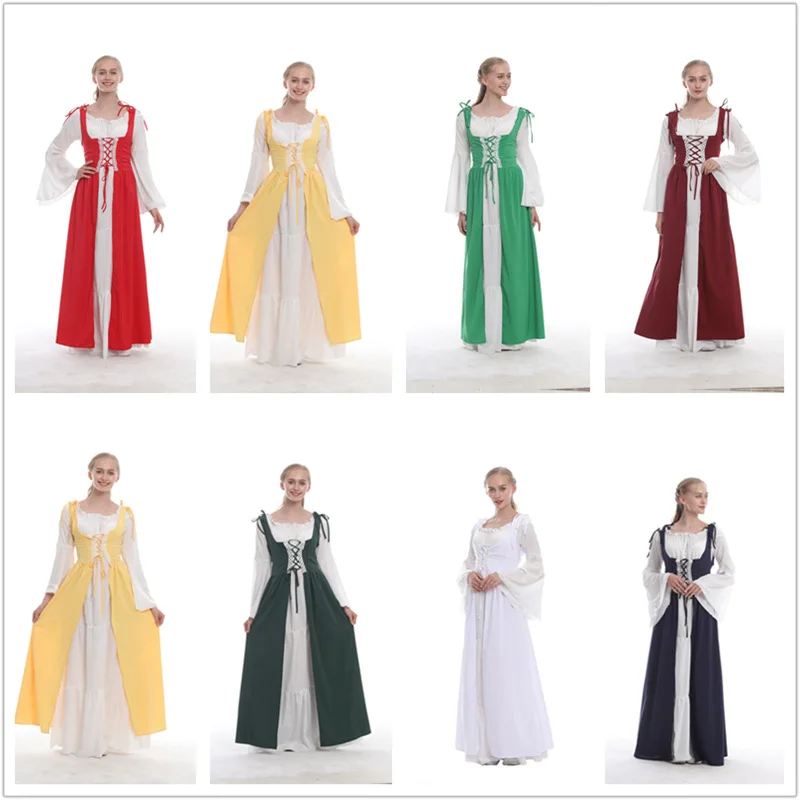 Женский карнавальный костюм вампира, длинное платье без бретелек с длинным рукавом в средневековом стиле для косплея на Хэллоуин
Женский карнавальный костюм вампира, длинное платье без бретелек с длинным рукавом в средневековом стиле для косплея на Хэллоуин