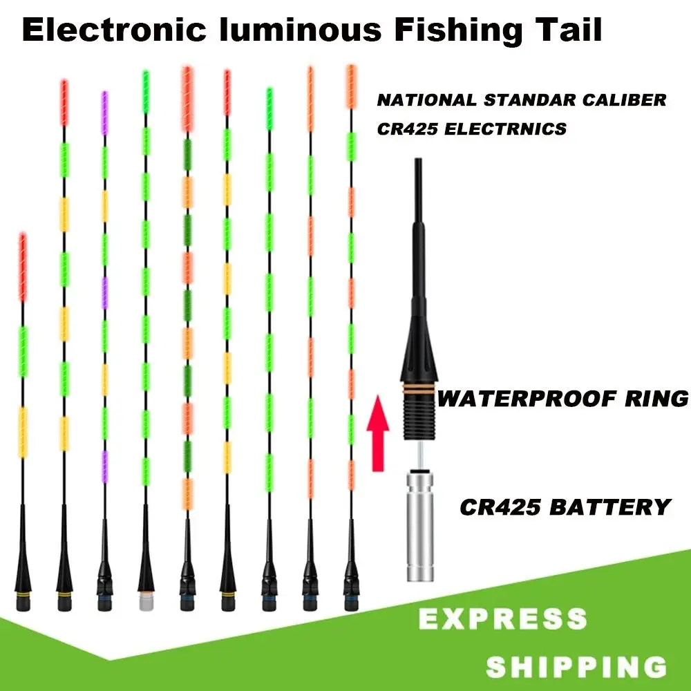 Day and night Fishing Accessories Ultra Sensitive Luminous Smart Float Top Electronic Float tail Electronic Floats Buoy
Day and night Fishing Accessories Ultra Sensitive Luminous Smart Float Top Electronic Float tail Electronic Floats Buoy
