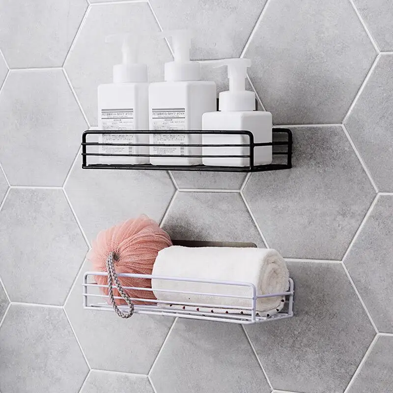 Wall Mounted Bathroom Shelves Floating Shelf Shower Hanging Basket Shampoo Holder WC Accessories Kitchen Seasoning Storage Rack
Wall Mounted Bathroom Shelves Floating Shelf Shower Hanging Basket Shampoo Holder WC Accessories Kitchen Seasoning Storage Rack