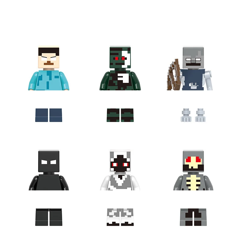 16 Styles Simple Game Action Figures Crystal Shape World Redstone Monster Steve Him Little Man Assembling Building Blocks
16 Styles Simple Game Action Figures Crystal Shape World Redstone Monster Steve Him Little Man Assembling Building Blocks
