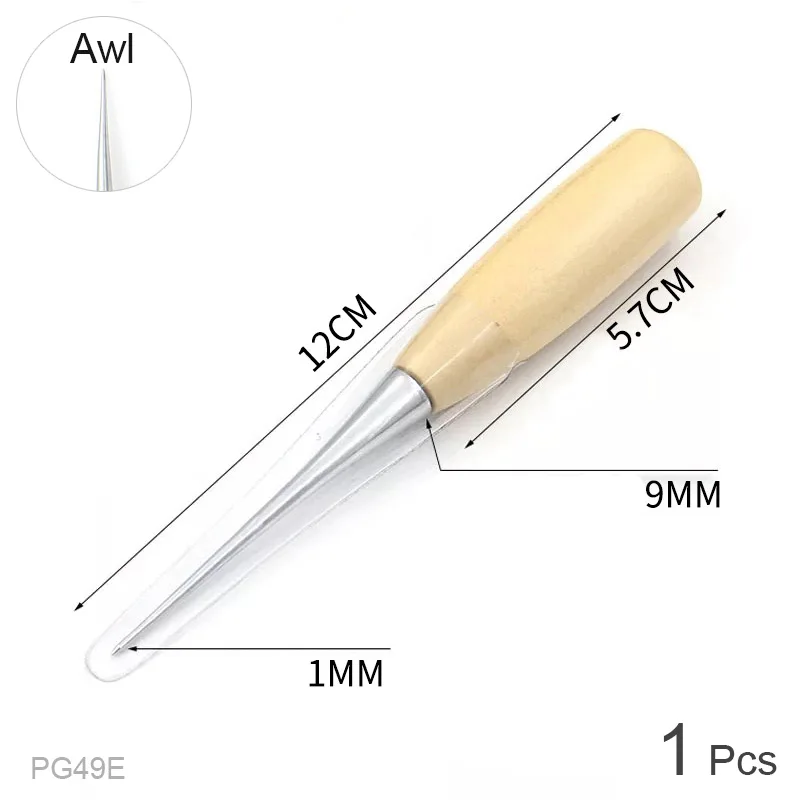 DIY Leather Craft Accessories Works Handmade Sewing Cones Wooden Handle Awl Drillable Puncher Sideline Sewing Cone Kit
DIY Leather Craft Accessories Works Handmade Sewing Cones Wooden Handle Awl Drillable Puncher Sideline Sewing Cone Kit