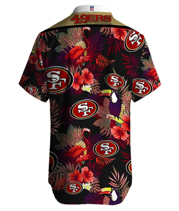 Summer Casual Men Short Sleeve San Francisco Stand Collar Loose 3d Printing 49ers Hawaiian Shirt Quick Dry Beach Clothing
Summer Casual Men Short Sleeve San Francisco Stand Collar Loose 3d Printing 49ers Hawaiian Shirt Quick Dry Beach Clothing