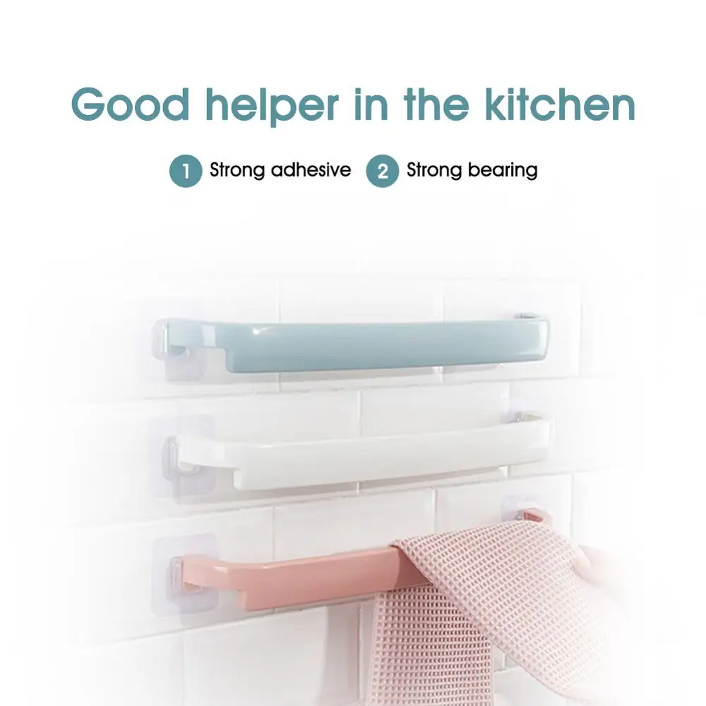 17.5" High Viscosity Punch-free Bathroom Towel Rail Rack Holder Wall Mounted Self-adhesive Hanger Shelf Bathroom Accessories 
17.5" High Viscosity Punch-free Bathroom Towel Rail Rack Holder Wall Mounted Self-adhesive Hanger Shelf Bathroom Accessories