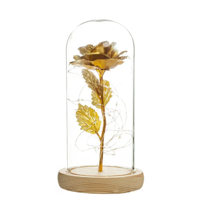 LED Enchanted Galaxy Rose Eternal 24K Gold Foil Flower with String Lights In Dome for Home Decor Christmas Valentine's Day Gift
LED Enchanted Galaxy Rose Eternal 24K Gold Foil Flower with String Lights In Dome for Home Decor Christmas Valentine's Day Gift