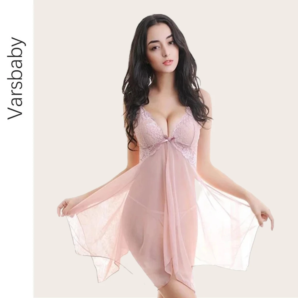 Varsbaby ladies lace see through sexy gauze dress nightdress suspenders V-neck split nightdress comfortable and soft skin friend
Varsbaby ladies lace see through sexy gauze dress nightdress suspenders V-neck split nightdress comfortable and soft skin friend
