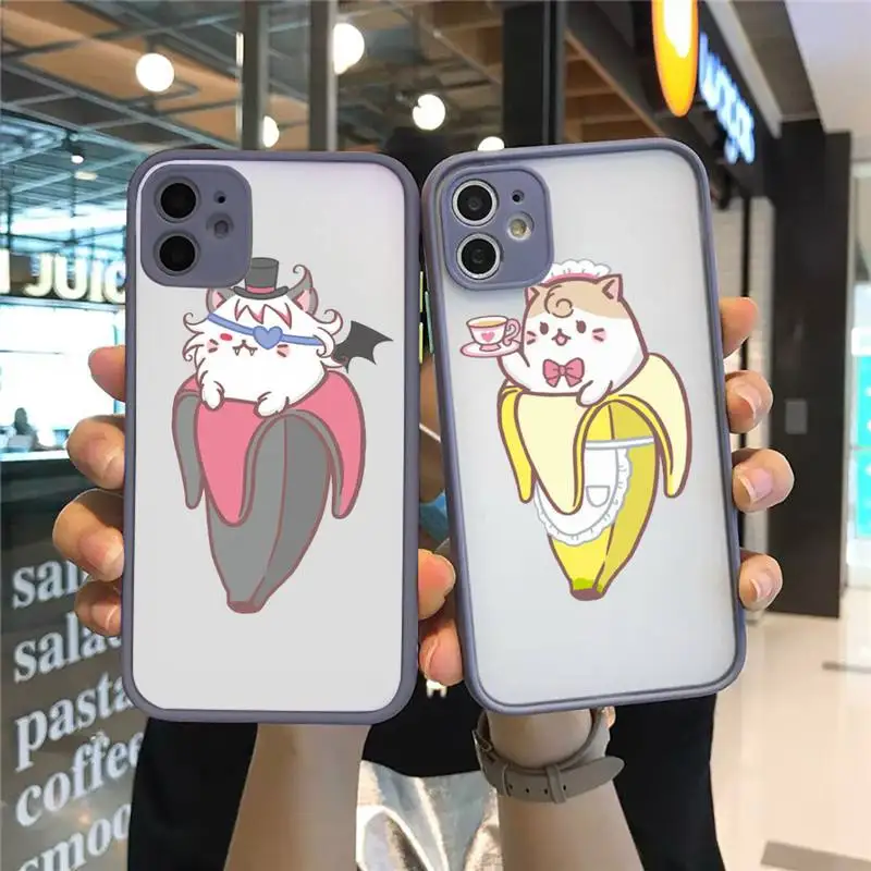 Cartoon cat dog Finger Funny Banana Phone Case Matte Transparent for iPhone 7 8 11 12 s mini pro X XS XR MAX Plus cover funda
Cartoon cat dog Finger Funny Banana Phone Case Matte Transparent for iPhone 7 8 11 12 s mini pro X XS XR MAX Plus cover funda