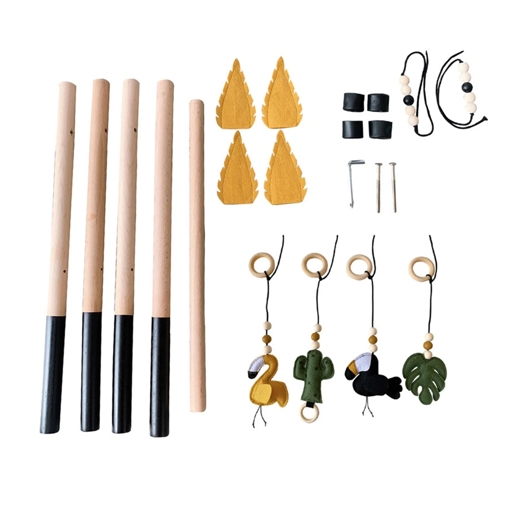 DIY Baby Gym Toy Nursery Room Decor Wooden Frame Gym Rack With Pendant Infant Sensory Toy Kids Room Decoration Photography Props
DIY Baby Gym Toy Nursery Room Decor Wooden Frame Gym Rack With Pendant Infant Sensory Toy Kids Room Decoration Photography Props