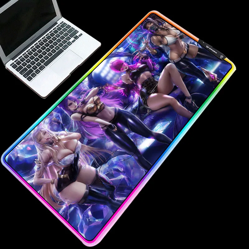 RGB Glowing Mouse Pads LOL Ahri Hero Sexy Picture Desk Pads Durable Waterproof for PC Laptop Keyboard Mice Pad for Gamer Gaming
RGB Glowing Mouse Pads LOL Ahri Hero Sexy Picture Desk Pads Durable Waterproof for PC Laptop Keyboard Mice Pad for Gamer Gaming