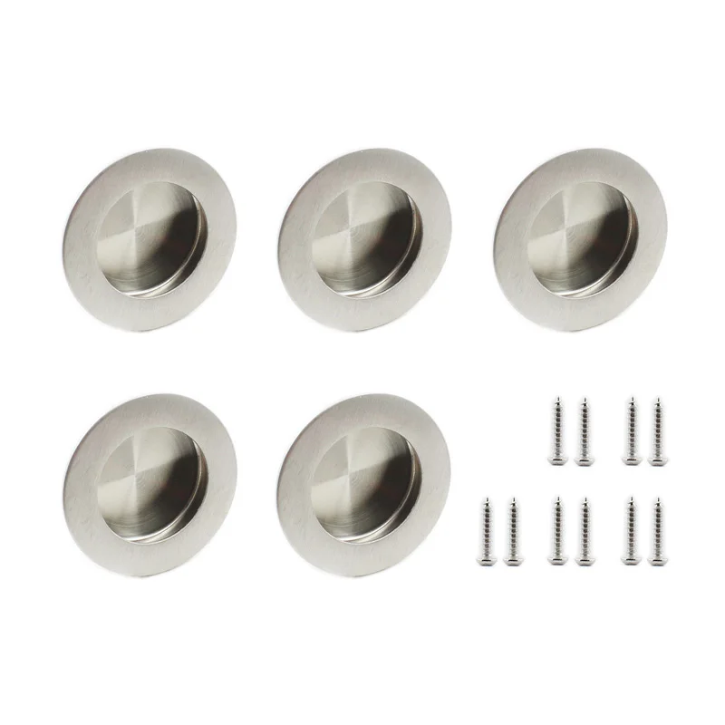 5 Pack Flush Pull Closet Door Hardware Finger Pull, Recessed Kitchen Cabinet Handles Pulls, Round Flush Pull Handle Dia 50mm
5 Pack Flush Pull Closet Door Hardware Finger Pull, Recessed Kitchen Cabinet Handles Pulls, Round Flush Pull Handle Dia 50mm