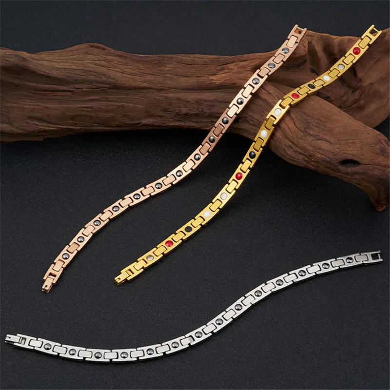 NHGBFT Simple Rose gold color Magnetic Bracelets For Mens Womens Stainless Steel Germanium Energy Bracelet
NHGBFT Simple Rose gold color Magnetic Bracelets For Mens Womens Stainless Steel Germanium Energy Bracelet