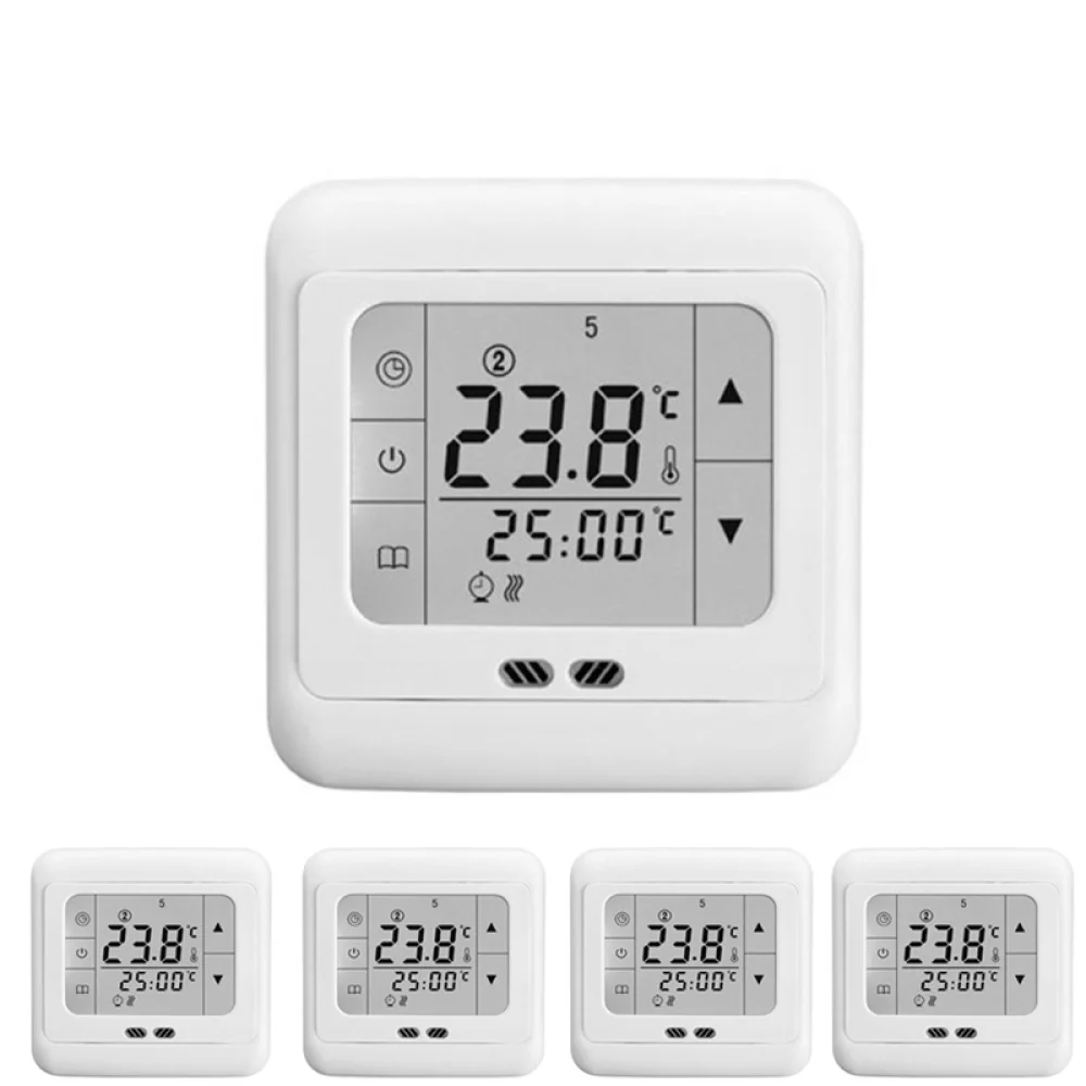Programmable Digital Thermoregulator Touch Screen Room Heating Thermostat Underfloor Heating for Warm Floor Electric Heating Sys
Programmable Digital Thermoregulator Touch Screen Room Heating Thermostat Underfloor Heating for Warm Floor Electric Heating Sys