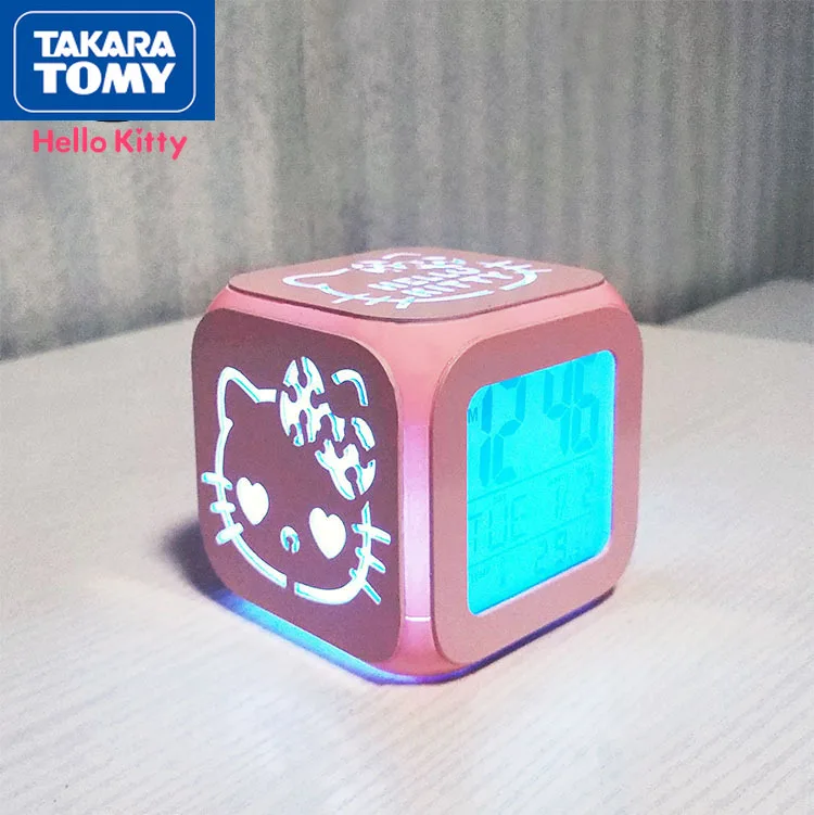 TAKARA TOMY fashion cartoon Hello Kitty 3D stereo small alarm clock simple and creative LED night light bedroom atmosphere light
TAKARA TOMY fashion cartoon Hello Kitty 3D stereo small alarm clock simple and creative LED night light bedroom atmosphere light