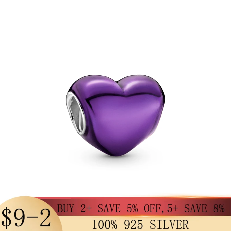 2021 Hot Heart Charm Purple Sweet Bead Fit Original Pandora Bracelet Silver 925 Making Fine DIY Jewelry Pendant For Women
2021 Hot Heart Charm Purple Sweet Bead Fit Original Pandora Bracelet Silver 925 Making Fine DIY Jewelry Pendant For Women