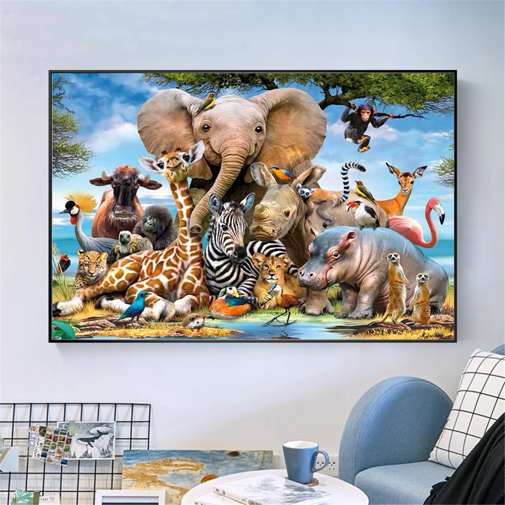 RAILONCH Full Round Drill 5D DIY Diamond Painting Elephants Diamond Cross Stitch Mosaic Embroidery Cross Stitch Home Wall Decor
RAILONCH Full Round Drill 5D DIY Diamond Painting Elephants Diamond Cross Stitch Mosaic Embroidery Cross Stitch Home Wall Decor