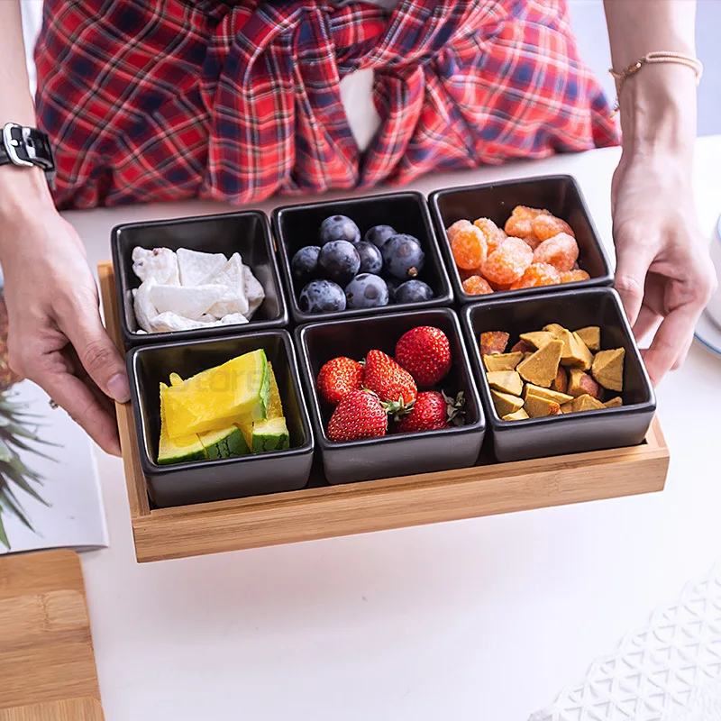 creative With cover The compartment plate Snack plate nuts Dried fruit sauce platter Fruit bowl restaurant supplies The ceramic
creative With cover The compartment plate Snack plate nuts Dried fruit sauce platter Fruit bowl restaurant supplies The ceramic