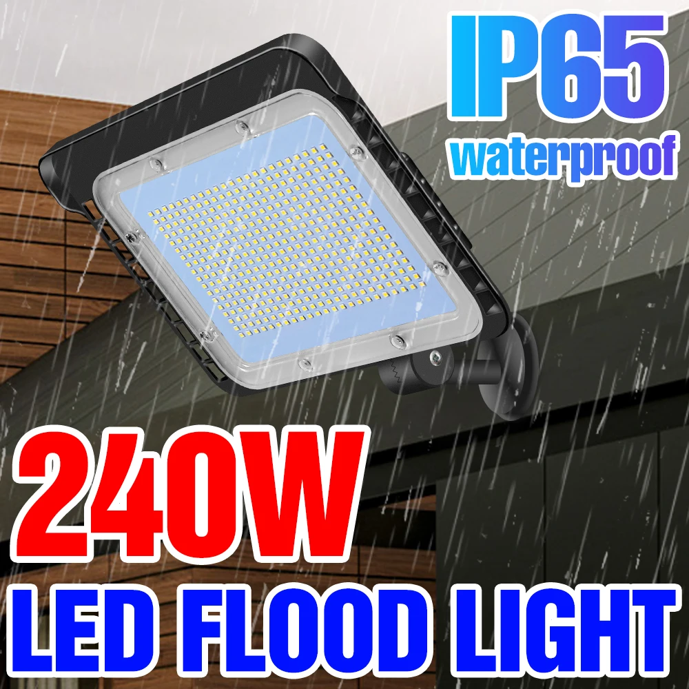 

100W LED Flood Light 220V Outdoor Waterproof Floodlight LED Street Lamp 200W Wall Lamp 50W 60W 80W Garden Lights 120W 150W 240W