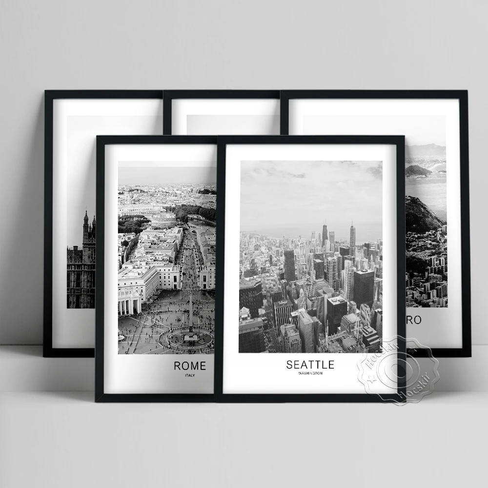 Black White City Landscape Poster, London Barcelona Rio De Janeiro Rome Seattle Urban Scenery Wall Picture, World Travel Prints
Black White City Landscape Poster, London Barcelona Rio De Janeiro Rome Seattle Urban Scenery Wall Picture, World Travel Prints